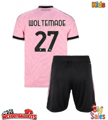 Juventus Nick Woltemade #27 Replica Away Stadium Kit for Kids 2026-27 Short Sleeve (+ pants)